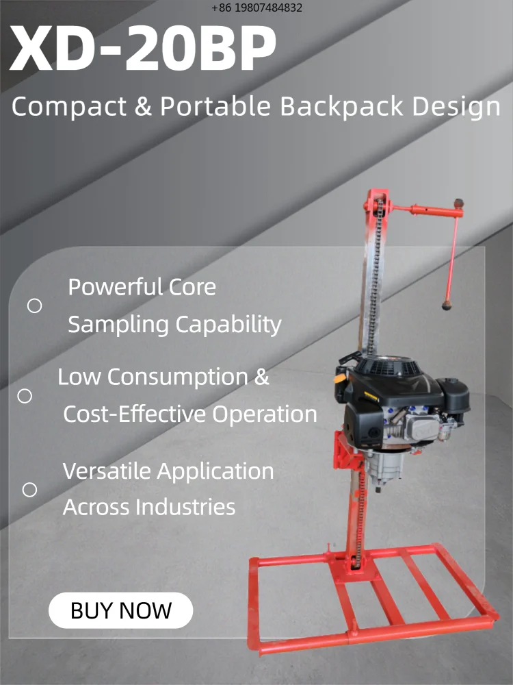Machine Mountains Area Field Exploration Core Drilling Rig Portable Backpack Rock Samples Machine Bore Hole