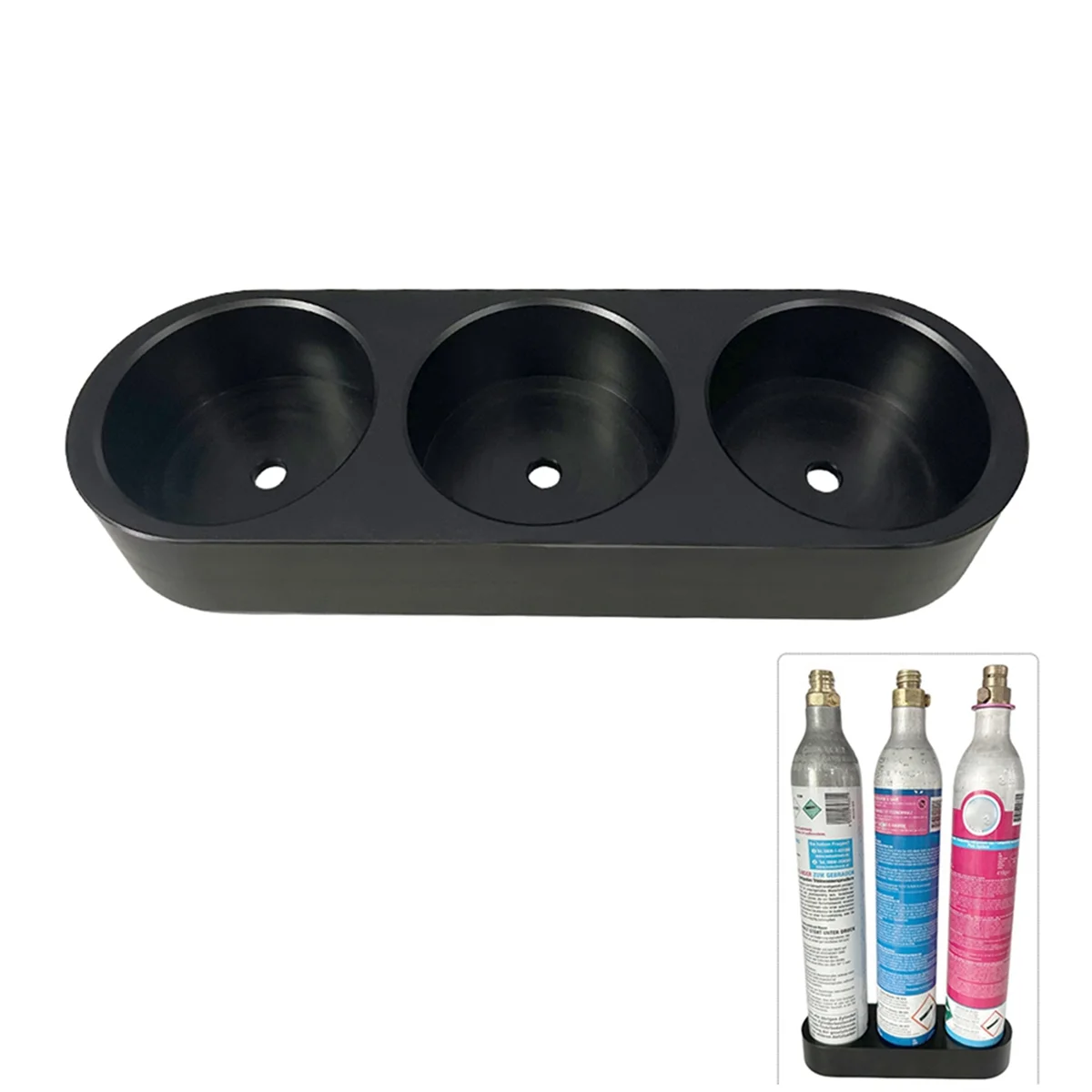 Dudukan Botol Sodastar SodaStream Silinder CO2 Diameter 60Mm untuk Menjaga Botol Anda Aman dan Rapi