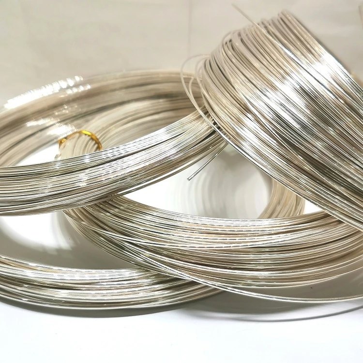 1meter silver wire 0.3-1mm hard round solid 999 sterling silver wiring for jewelry beading wire DIY Jewelry Findings Making