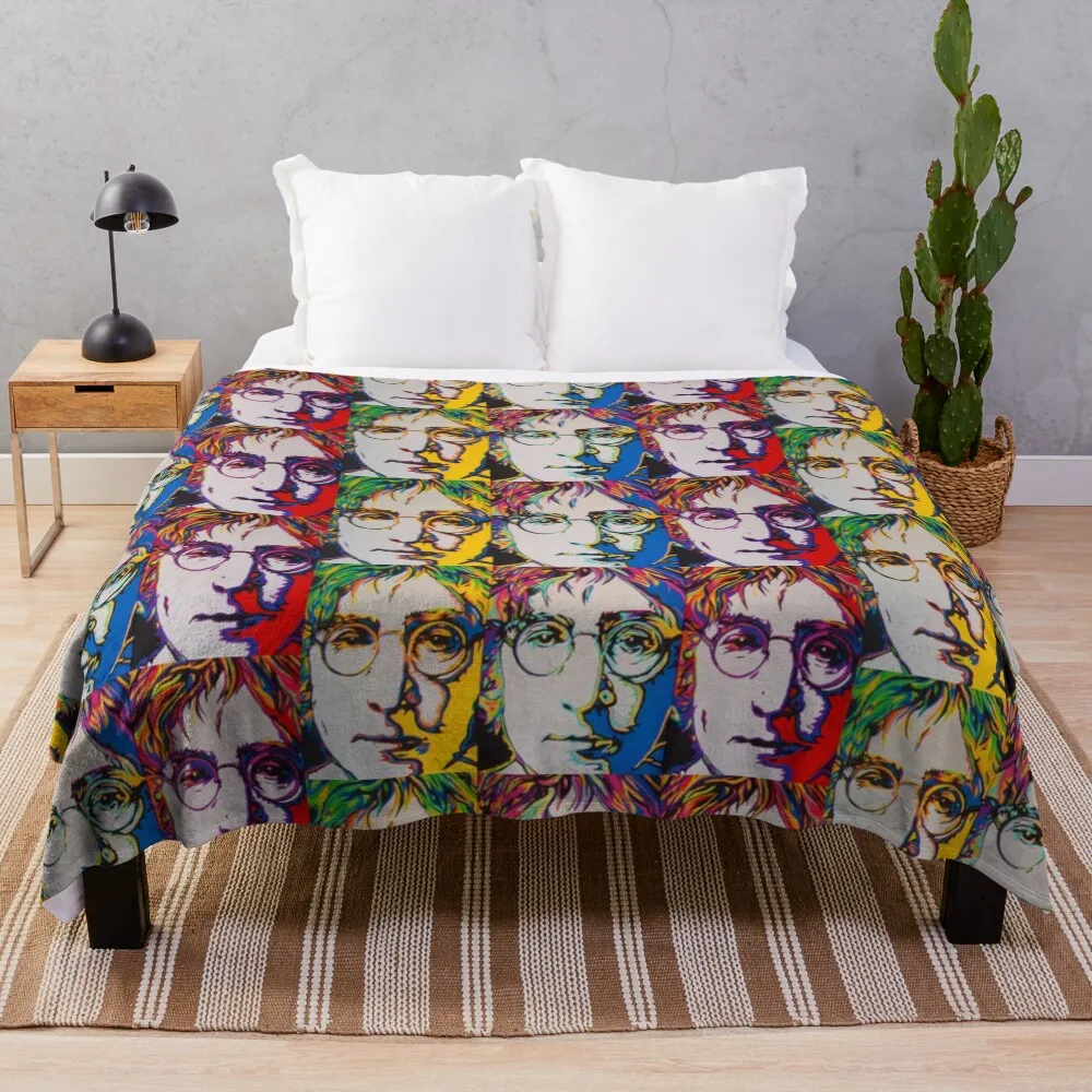 

Three Johns - imagine that - pop art rainbow classic legend Throw Blanket