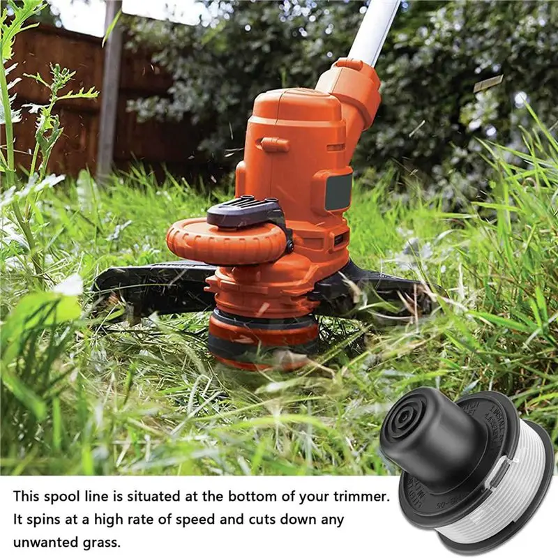 B03C-6X A6226-XJ Strimmer Spool Compatible With Black+Decker Grass Trimmer Replace GL250, GL310 With Strimmer Spool Cover
