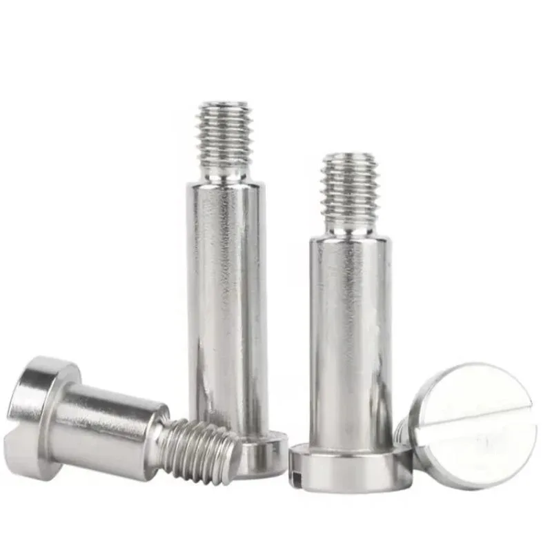 304 Stainless Steel Shoulder Step Screws - M3-M5 Slotted Positioning/Bearing/Limit Plug Screws