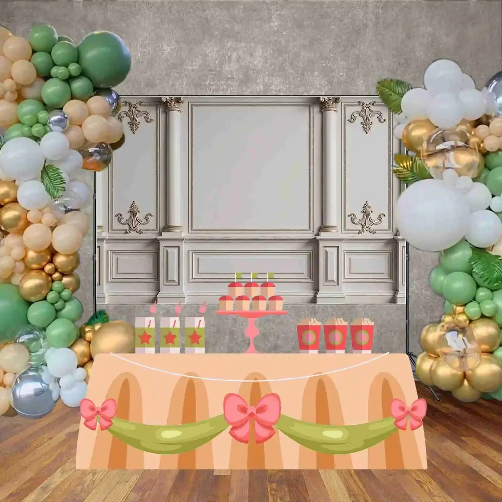 MOON.QG خمر Wainscoting الأبيض جدار خلفية الغربية الفاخرة 3D زهرة خلفية خلفية المنتج فوتوزون ديكور المنزل