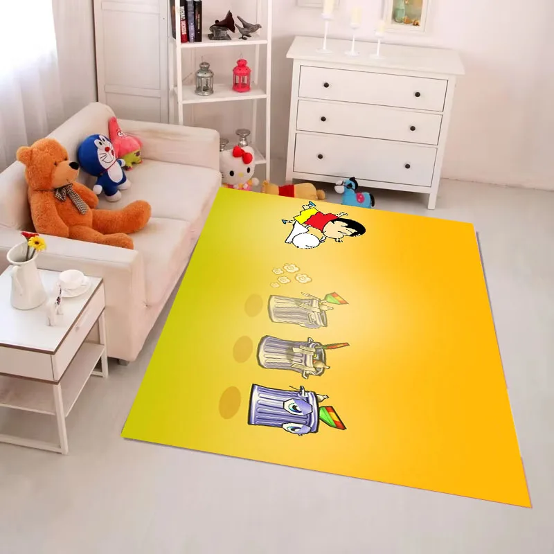 Crayon Shin-Chans Cute Bedrooom Carpet for Bedroom Bath Mats Room Rugs Entrance Doormat Carpets Bathroom Rug Kitchen Decor Mat