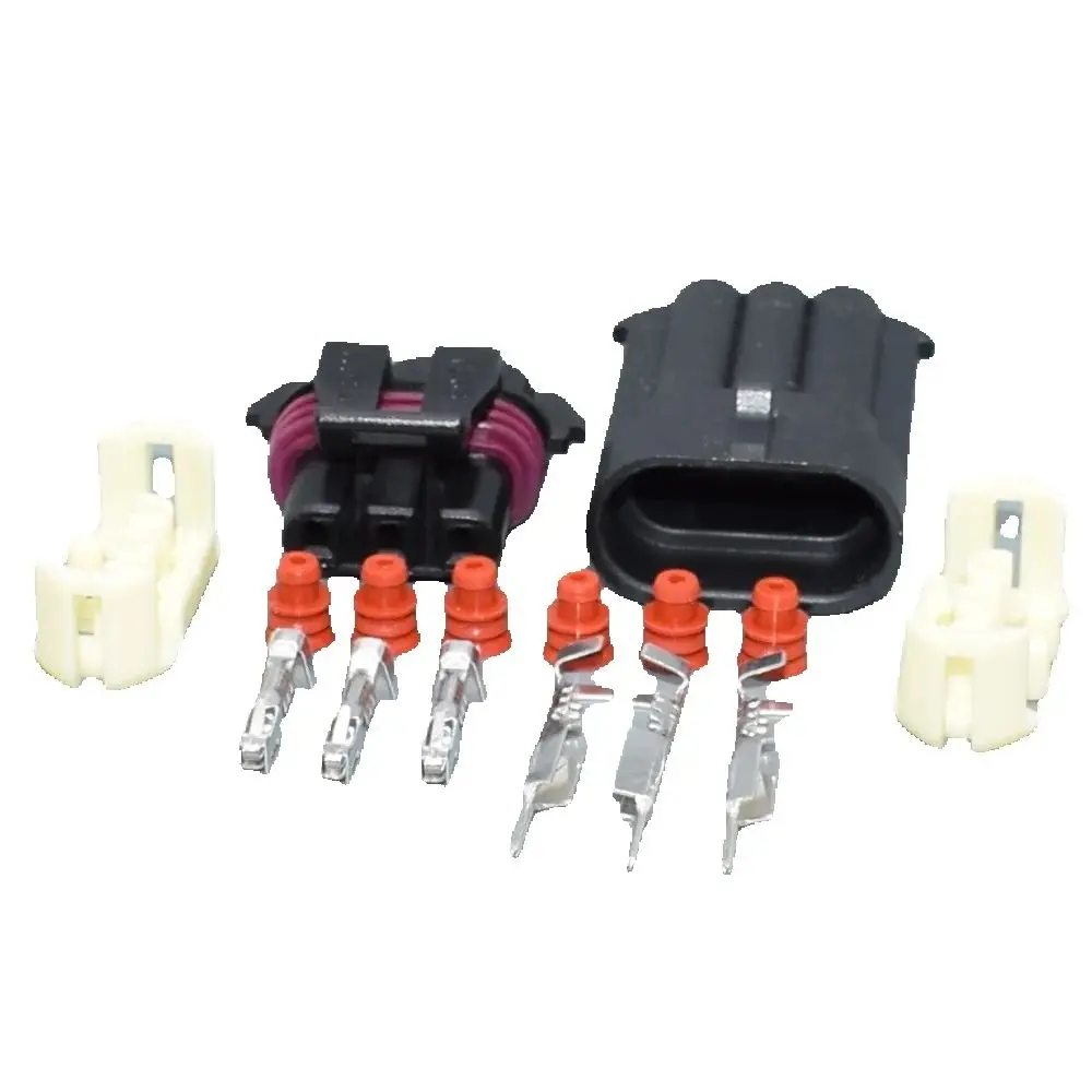 shhworldsea 3 Pin 1.5mm  male female12059595 12129946 Auto Electrical Connector Plug Bearing position sensor connector Fuse box