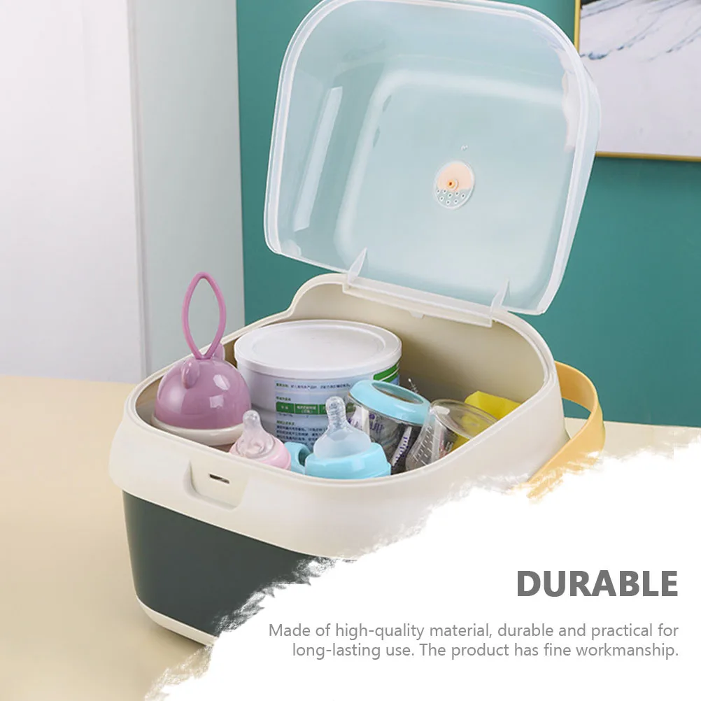 

Plastic Baby Bottle Storage Holder Durable Sealable Container Kitchen Draining Box Water Cup Organizer Pacifier Feeding Supplies