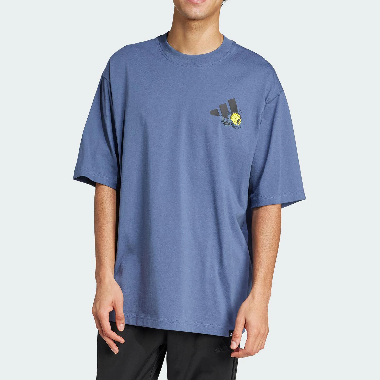 

Adidas genuine Summer Men's Loose Knit Breathable Casual T-Shirt JZ3257