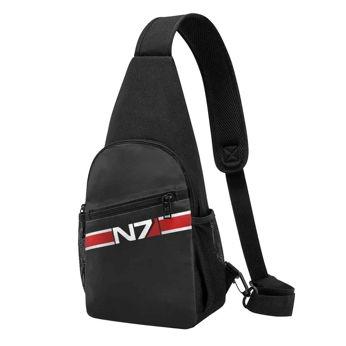 Armor Alliance Military Mass Effect N7 Chest Bag Men Sling Crossbody Backpack Chest Bag Travel Hiking Daypack Shoulder Bag