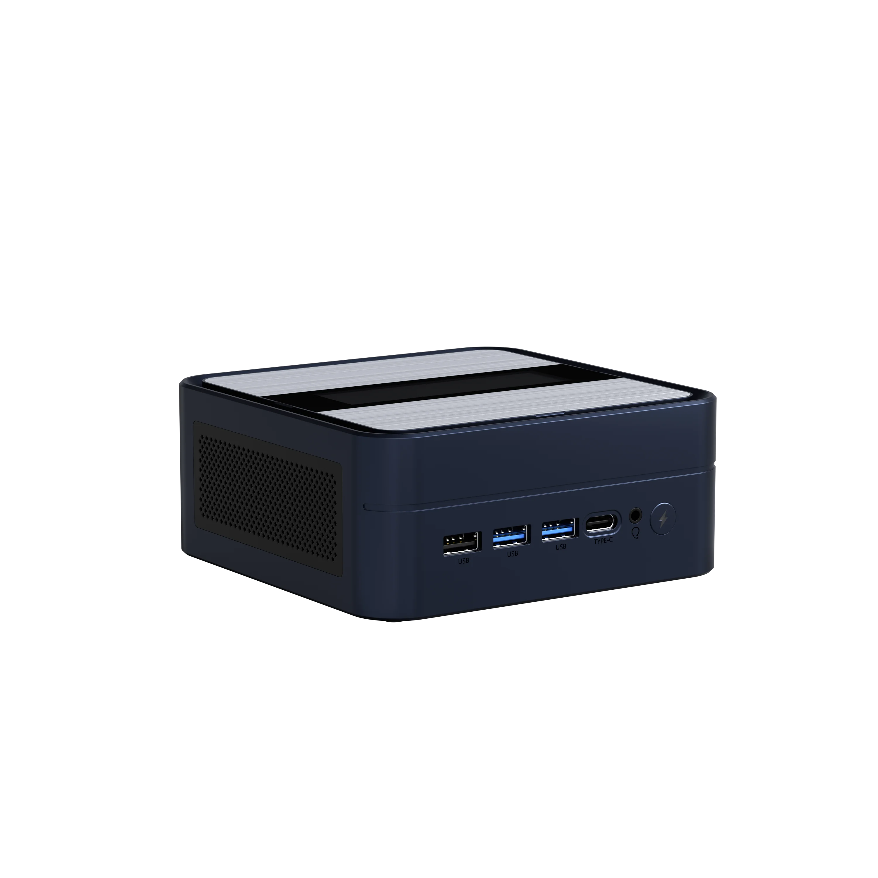 YCTipc  Computer Mini PC AMD AMD Ryzen 5 6600U LPDDR5 PCIe 4.0 SSD Mini LCD 3.38 inch Screen Desktop Window 11 WiFi 6 BT5.2 Tipo