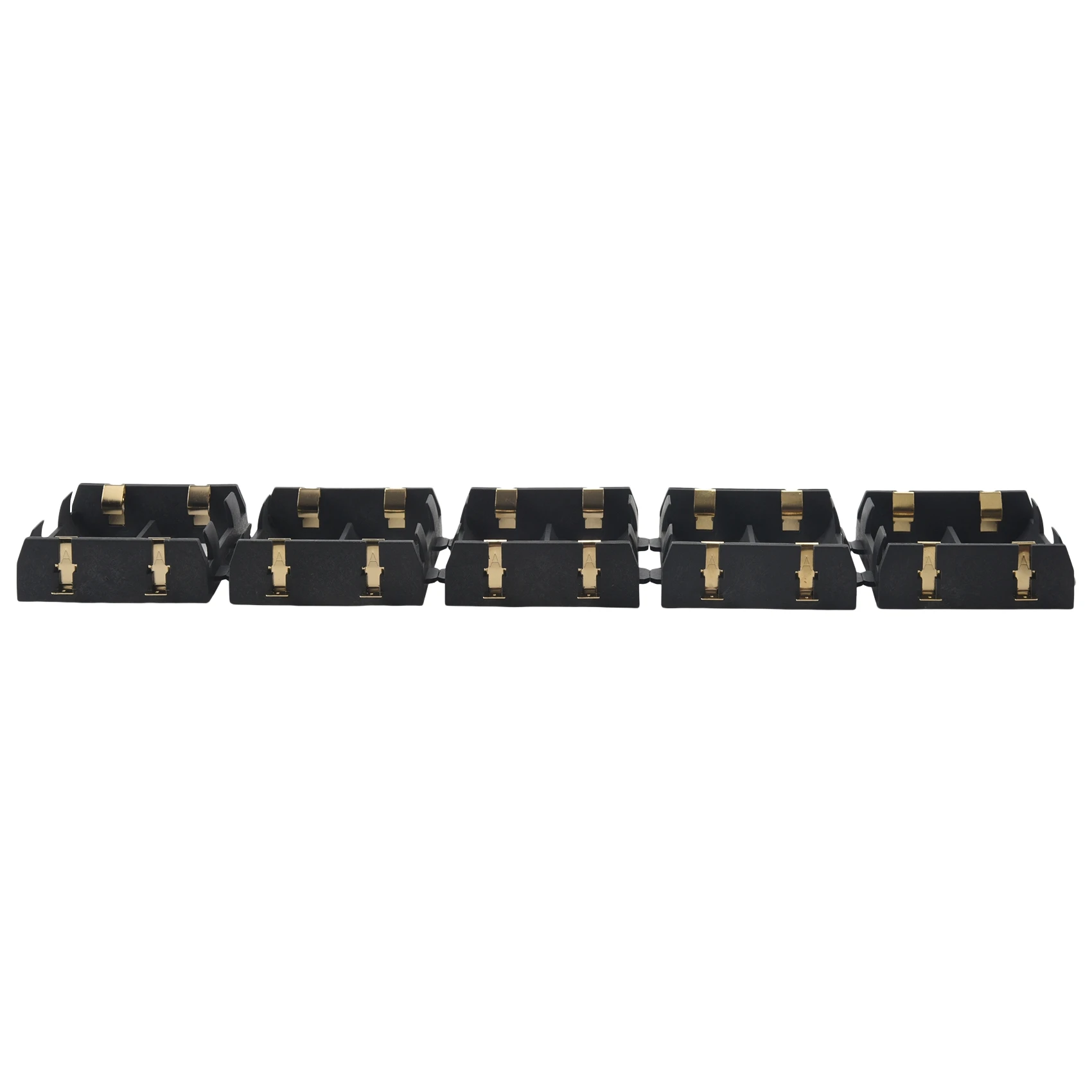 5Pcs/Lot 2 x 26650 Battery Holder SMD with Bronze Pins 26650 Battery Storage Box TBH-26650-2C-SMT