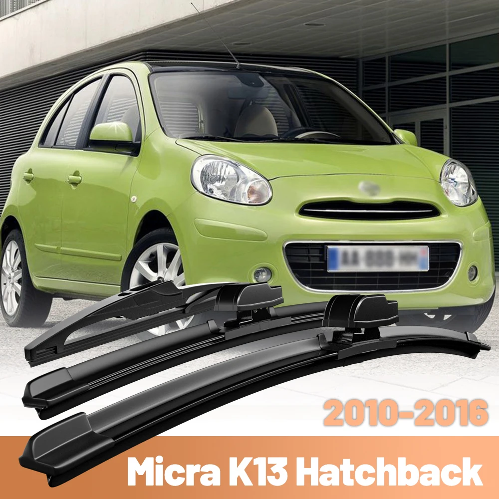 

Для Nissan Micra March K13 2010-2016 стеклоочиститель передние и задние щетки стеклоочистителя 2011 2012 лобовое стекло щетки для окон 21 "+ 14" + 12"