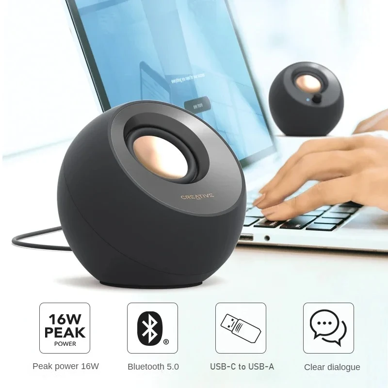 Creative Pebble Series Speaker Pebble/Plus/V3 Speaker Wired/Wireless Multimedia Speaker Mini PC Laptop Desktop Loudspeaker Gift