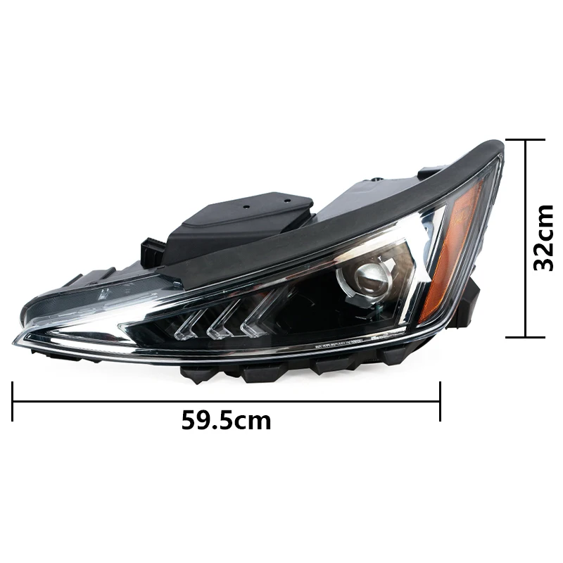 For Hyundai Elantra 2019 2020 US Version Car Halogen Headlights Turn Signal Driving Lights Daytime Running Lights Assembly