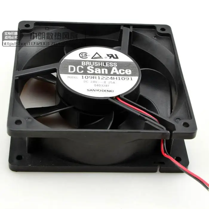 

109R1224H1091 24V 0.25A ORIGINAL JAPAN 12CM 12038 2WIRES AXIAL FLOW FAN