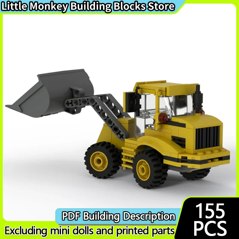 

Конструктор City Car Model MOC: Модульный колесный погрузчик для сборки, развивающая игрушка для детей, подарок на праздник