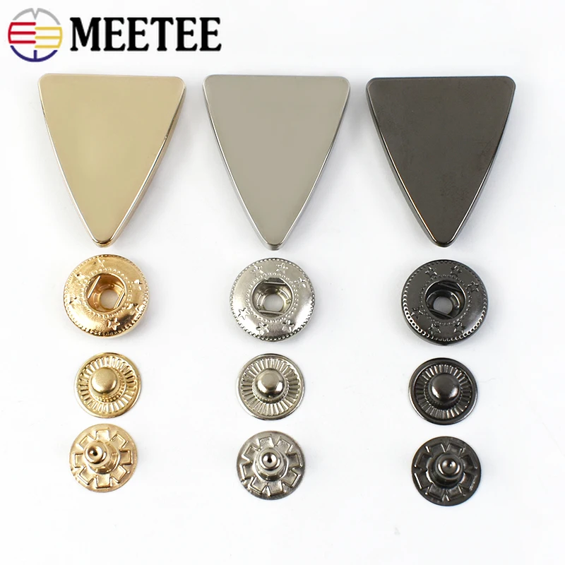 5-30 juegos de Botones a presión de Metal, cierre de 21x13mm, botón de presión, cierre decorativo, Botones de costura para chaqueta, accesorios de ropa DIY