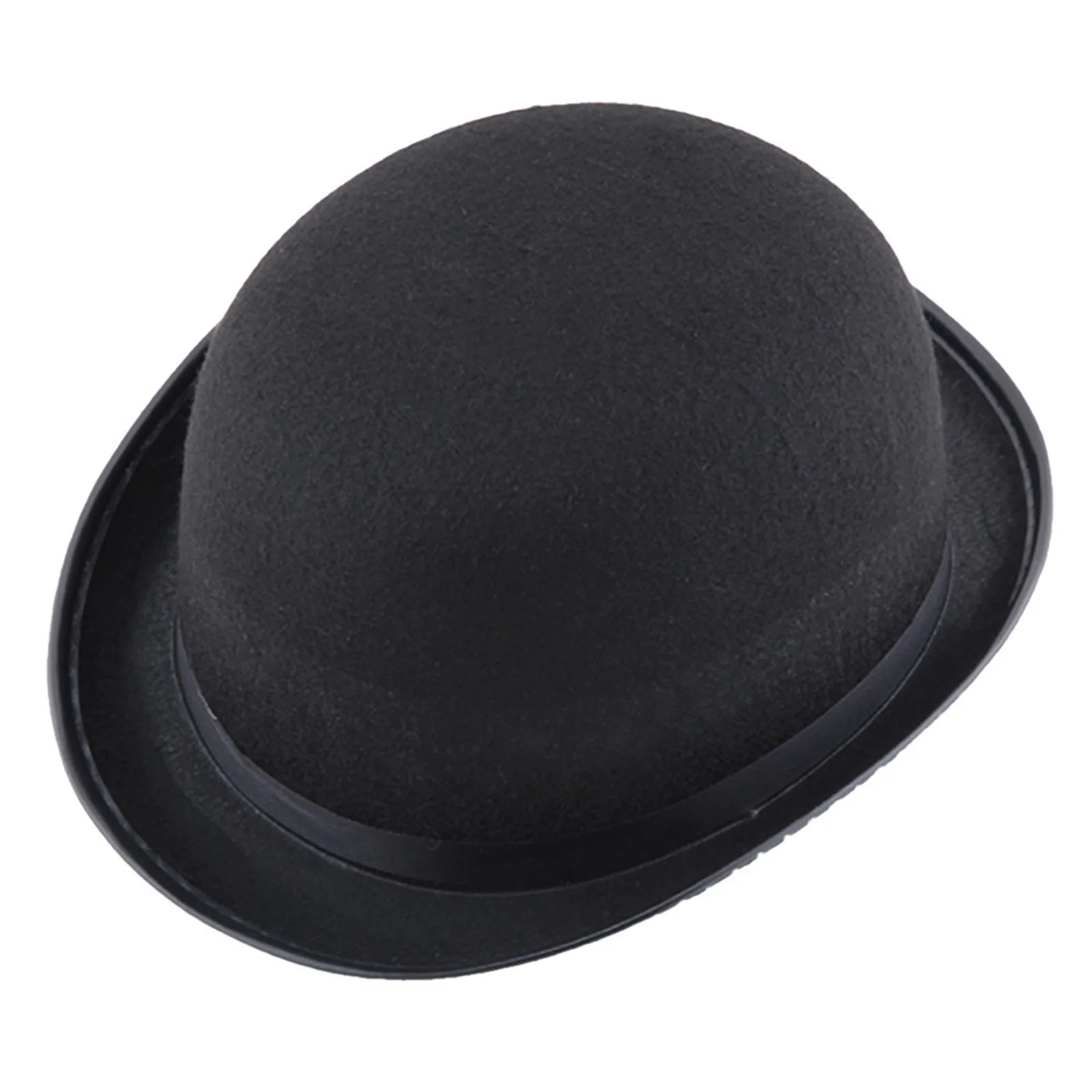 Unisex Bowler Hat Black Hat Bowler Top Hat Bombin Hat Costume Magician Performed Hat Stage Theater Costume For Party Cosplay