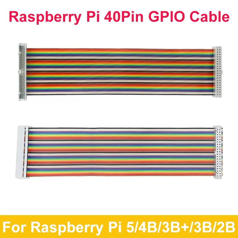 

Raspberry Pi 40Pin GPIO Cable Male To Female Extension Cable for Raspberry Pi 5 4B 3B 3B+ for Orange Pi