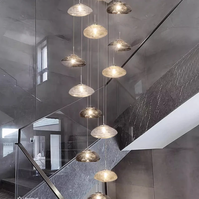 

Modern Stair chandelier Pendant lights indoor lighting Ceiling lamp hanging light led Chandeliers for living room indoor lightin