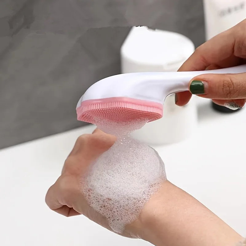 3 قطع من فرشاة التنظيف العميق اليدوية المصنوعة من السيليكون - منظف الوجه بمخالب القطط لإزالة المكياج والرؤوس السوداء وتقشير المسام