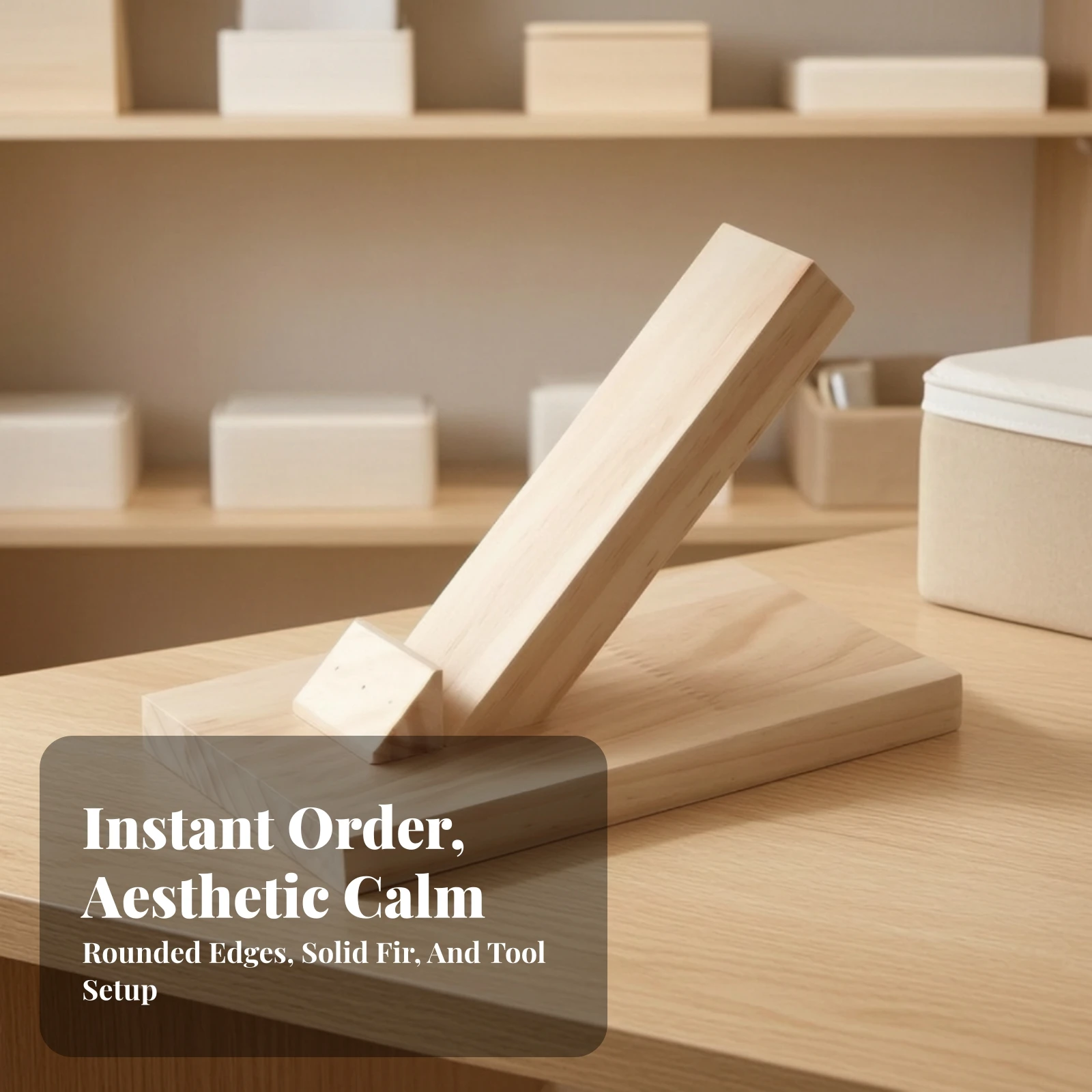 Model Car Display Stand Unfinished Toy Car Display Stand No-Installation Angled for Collectors, Desktop, Shelf