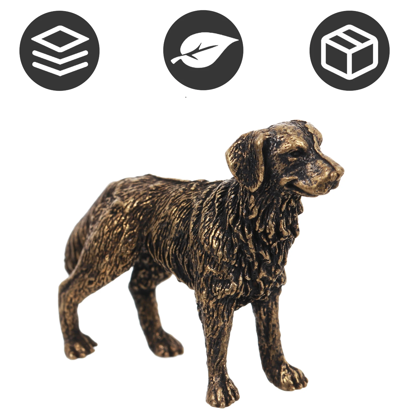 

Brass Shepherd Dog Desk Sculpture Stylish Home Ornament Tabletop Decoration Gift Home Ornament Brass Adornment