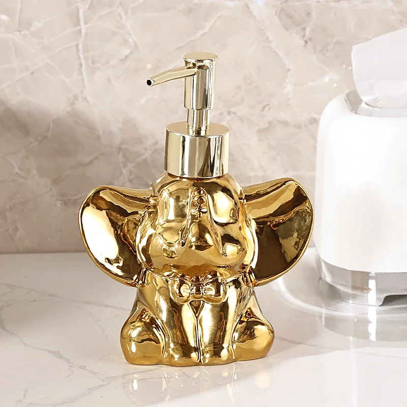 

Elephant Shape Shampoo Dispenser Bathroom Accessories Soap Bottle Portable Travel Shampoo Bottle Press-type empty bottle