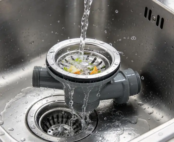 114mm-ステンレス製キッチンシンク用排水かご、排水口の詰まり防止ネット、ゴミ受け、お手入れが簡単、シンク排水口の交換・修理用部品
