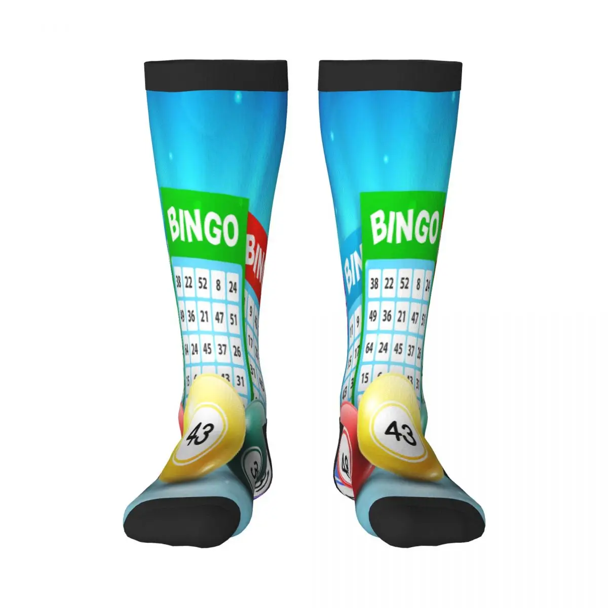 1 Pack Bingo Balls Over-knee Long Socks Middle High School Socks