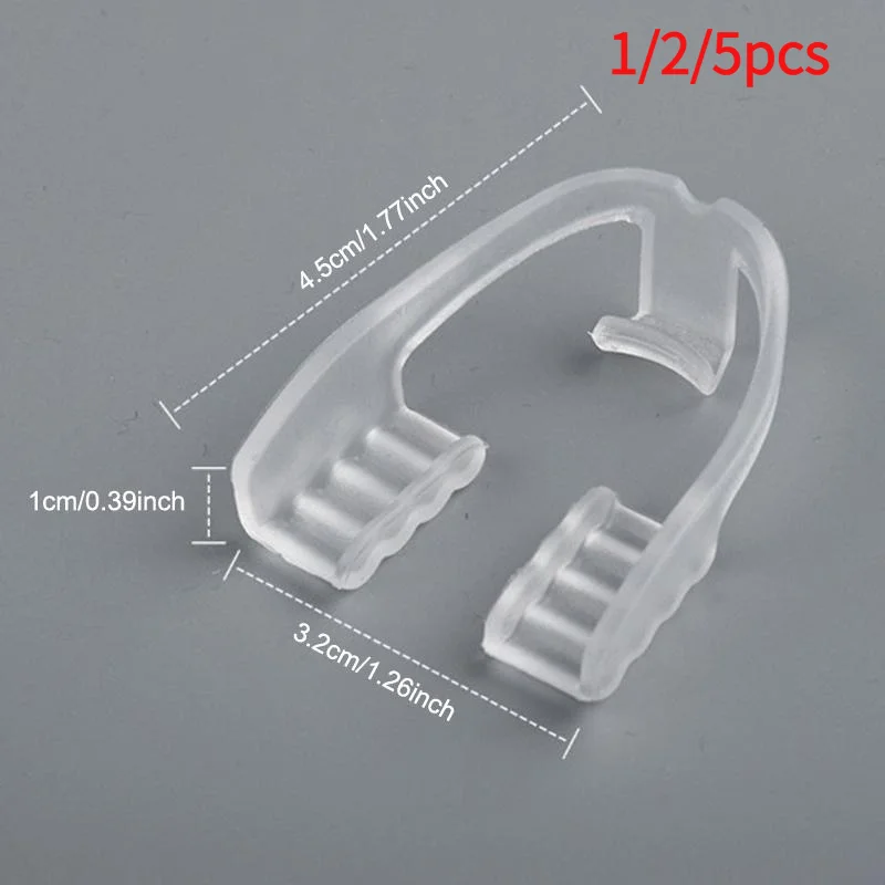 1/2/5pcs Bruxism Mouth Guard Sleep Mouthguard Splint Clenching Dental Braces Alignment Trainer Sleep Aid Teeth Protector Tools.
