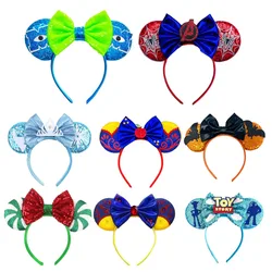 2024 Newest Mickey Mouse Ears Headband Kid Adult Festival Party Sequins Tenia HairBow Hairband Women Girl Hair Accessories Gift