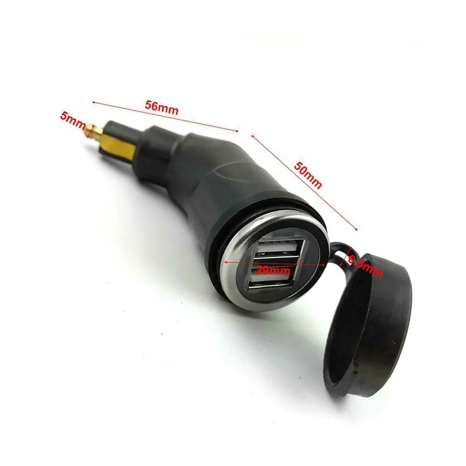 1Pcs USB Port Ladegerät Adapter Digital Display Stecker Passt Für BMW F800GS R1200GS R1200RT Motorrad Zubehör