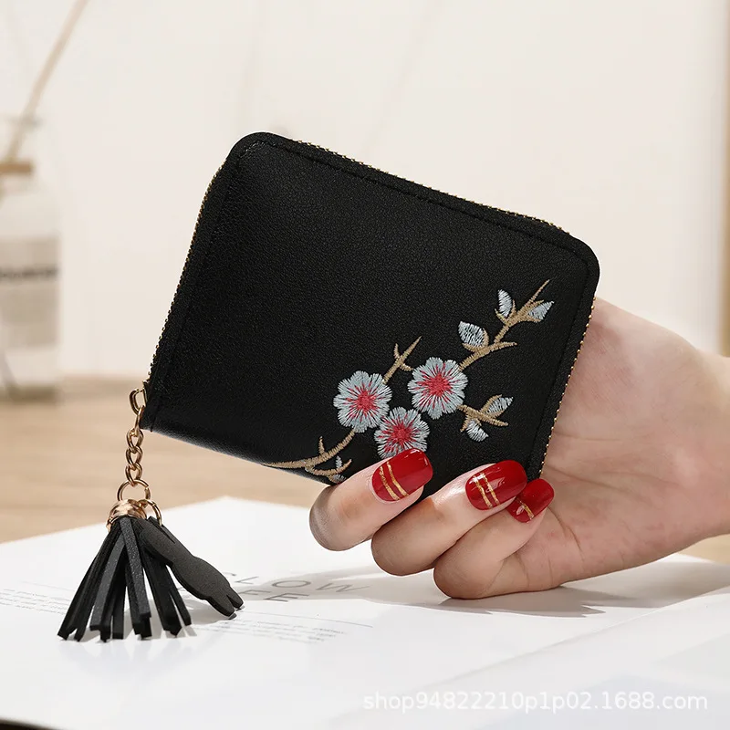 Zipper wallet women's high-end sense new small short women's fashion mini cute small wallet