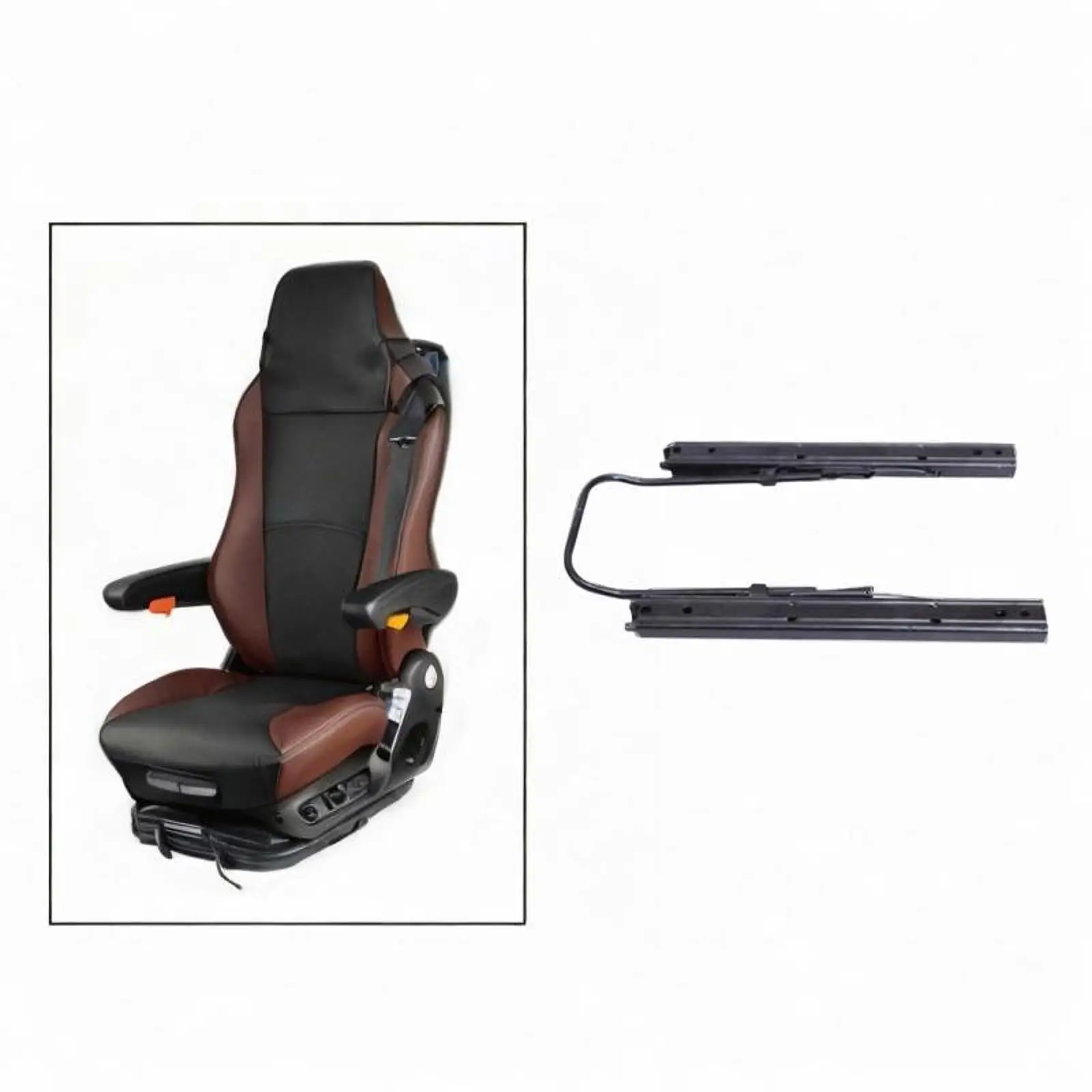 

Car Seat Slider Double Locking Seat Mounting Track for RV Forklift Seat