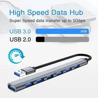 7 Port Multi Splitter Type C HUB 3.0 Adapter OTG For Xiaomi Lenovo Macbook 13 15 Air Pro PC Laptop Computer Accessories