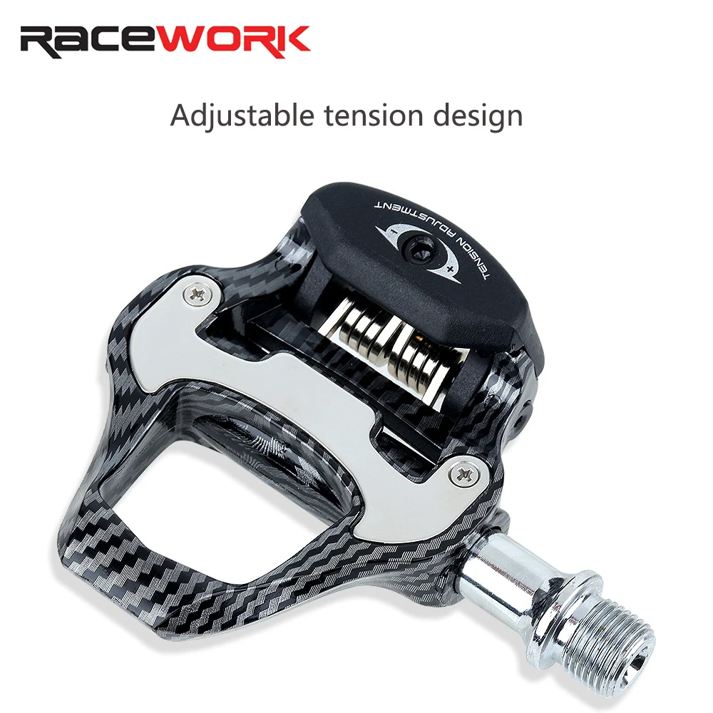 سباق الطريق دواسة دراجة النايلون + مادة ألياف الكربون محامل خفيفة للغاية ل SHIMANO SPD Keo/SPD-SL دراجة المهنية دواسة #4