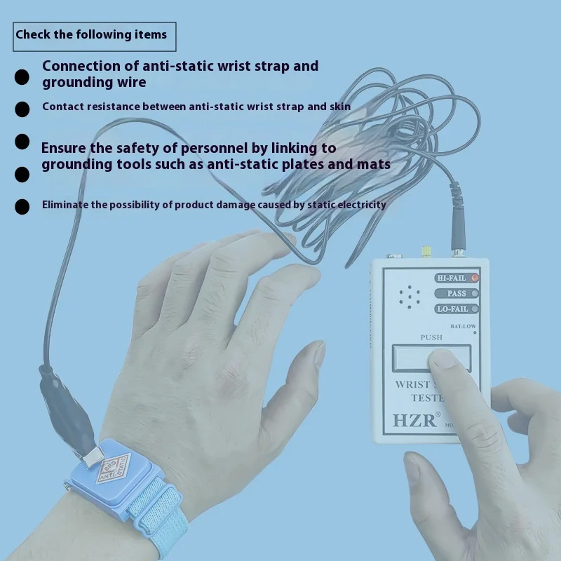 HZR-171 Wrist Strap Tester Customizable Anti-Static Bracelet Tester OEM Support