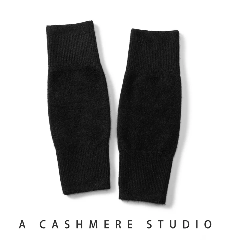 Ginocchiere in cashmere al 100% Tutore di supporto Scaldamuscoli termici caldi invernali Manica per alleviare il dolore da artrite Sci Ciclismo Corsa