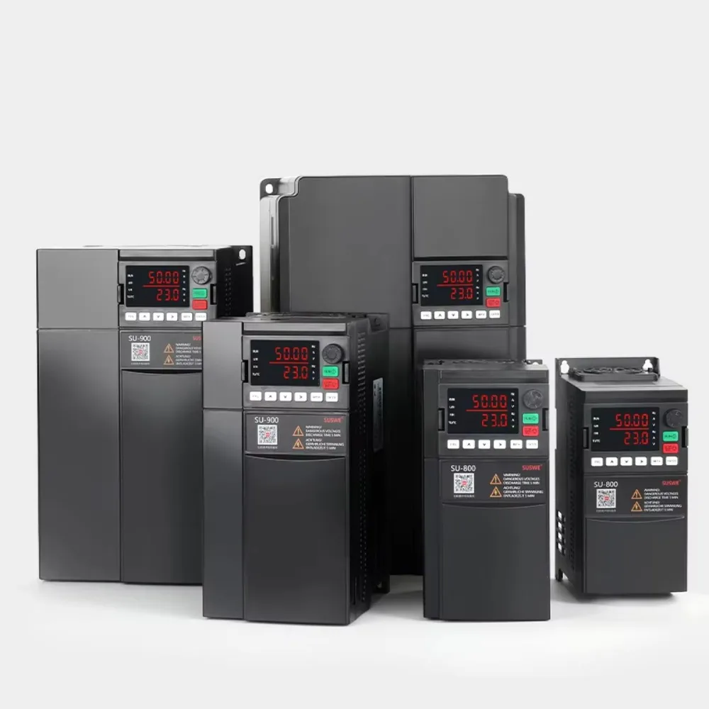 380V 3 Phase 5.5kW VFD Inverter, VF & Vector Control AC Motor Speed Controller, Solar Water Pump Drive