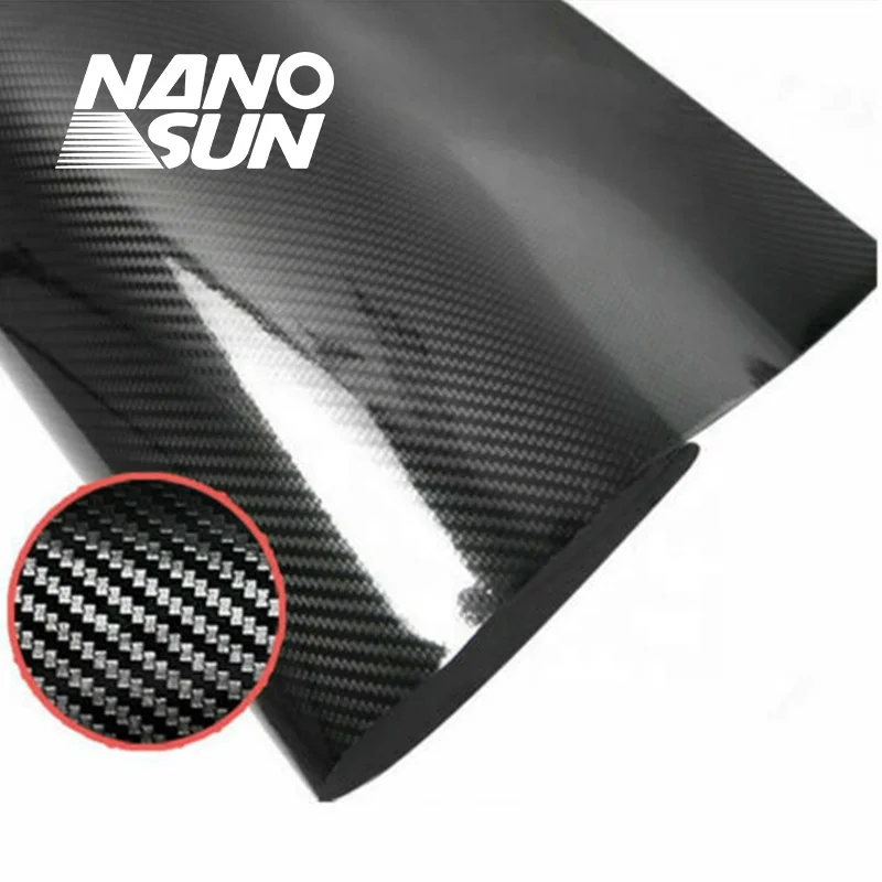 

Автоматическая декоративная наклейка без пузырьков, виниловая пленка, автомобильная пленка, глянцевое волокно 2D 3D 4D 5D 6D, черные ПВХ пленки для тела