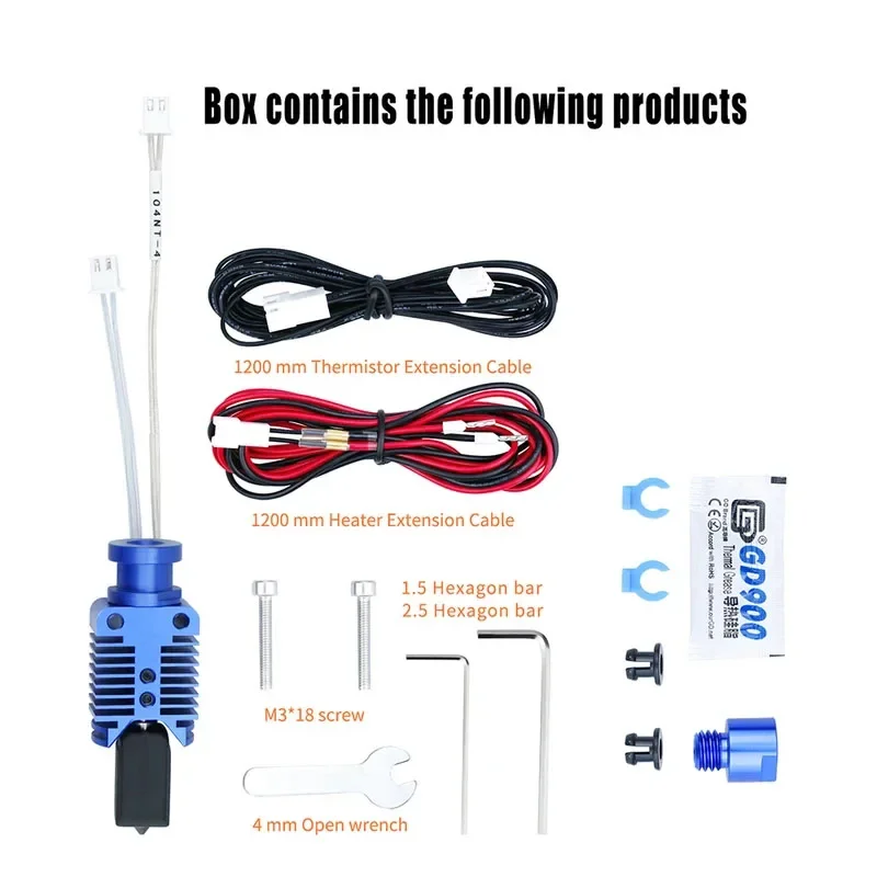 New Upgraded Hotend Kit High Speed Print Fast Printing Extruder J-head For Ender 3/CR10/VORON 2.4 3 V2 CR10 Hi-End 3D Printer