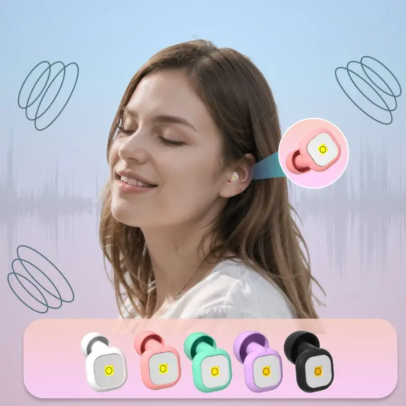 Home Silicone Earplugs Good Sleep Use Noise Isolation With Storage Box Replacement Ear Cap Soft Quite Wear Upgraded Version Plus