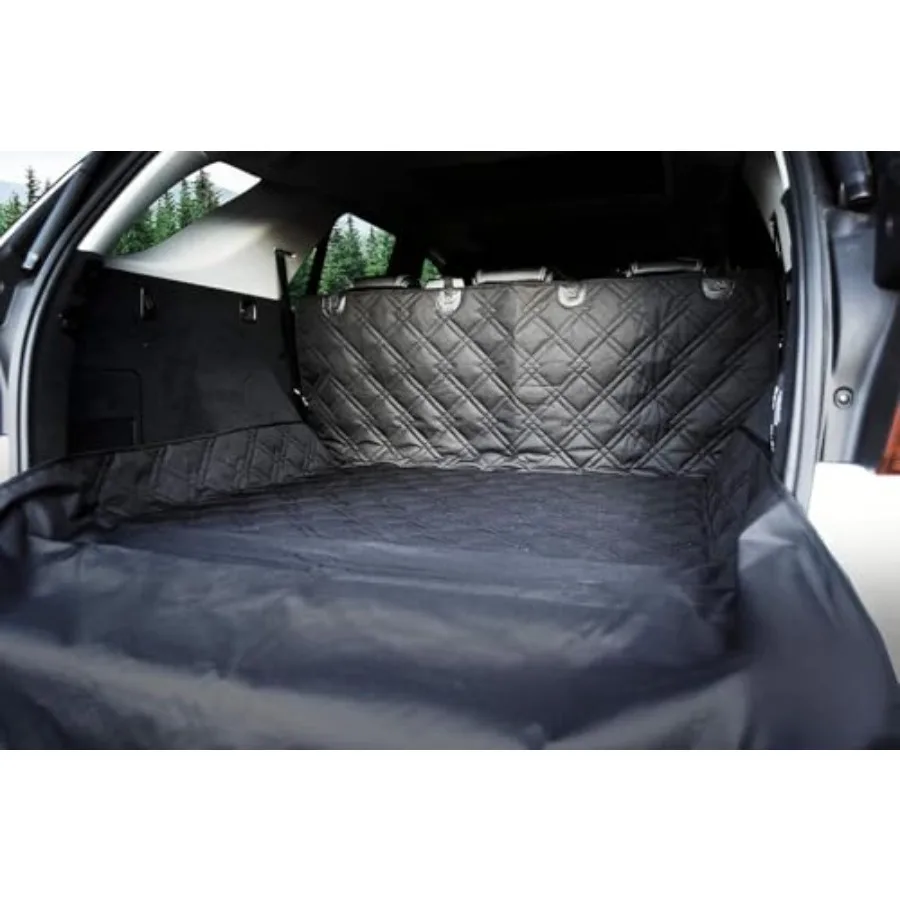 

X-Large Black Heavy Duty SUV Cargo Liner for Dogs 55x106 Waterproof Slip-Resistant Car Trunk Cover Protector with Dog Hair Mudd
