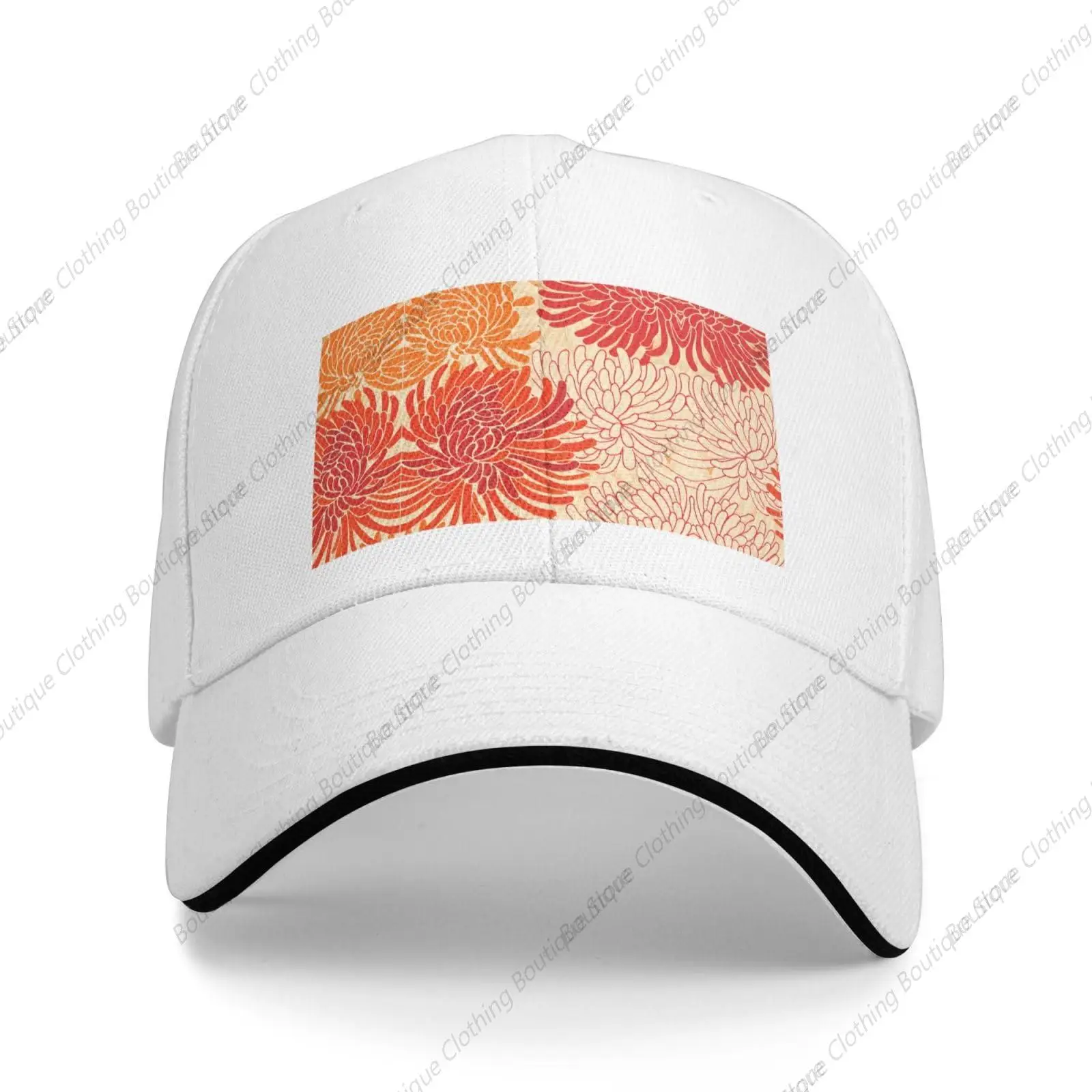 

chrysanthemum Comfortable and breathable casual sandwich baseball cap - light and dry, curved brim hat