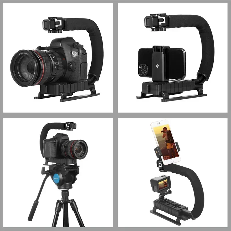 U-shaped Camera Stabilizer Universal Handheld DV C-frame Photography Gimbal Stabilizer for DSLR SLR DV Cameras Mobile Phone