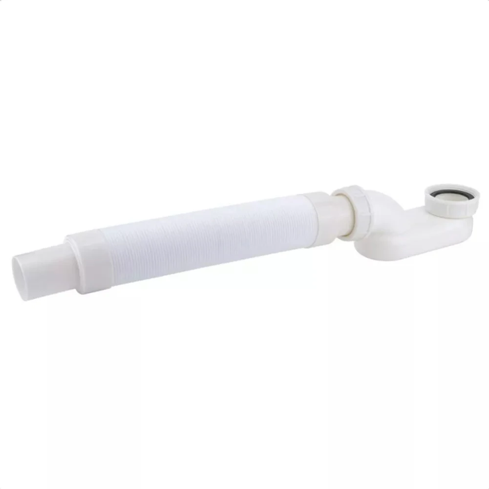 For Bathroom Remodeling Drainage Pipe Kit Extended To 92cm Extended Length 92cm Low-Profile Drain Pipe Robust Plastic Material