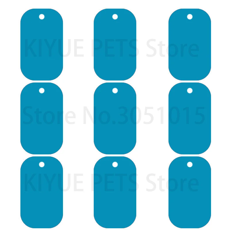 100 Stück Erkennungsmarken, Militär-Haustier-ID-Tags, Aluminium-Namensanhänger, leere Erkennungsmarken, personalisierte, individuelle Erkennungsmarke