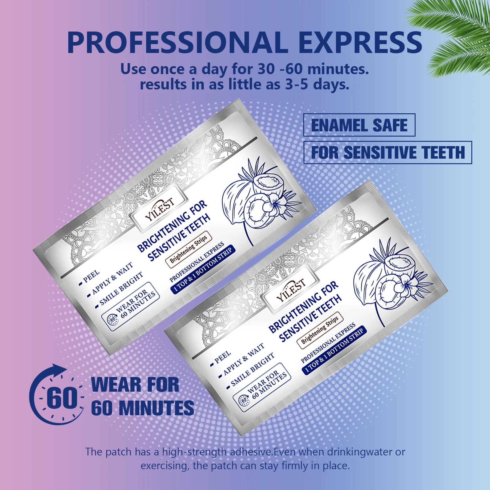 Teeth Whitening Strips 14pcs Cleansing Relief Swell False Tooth Veneers Bleaching Stickers Oral Hygiene Dental Whiten Patch view 3