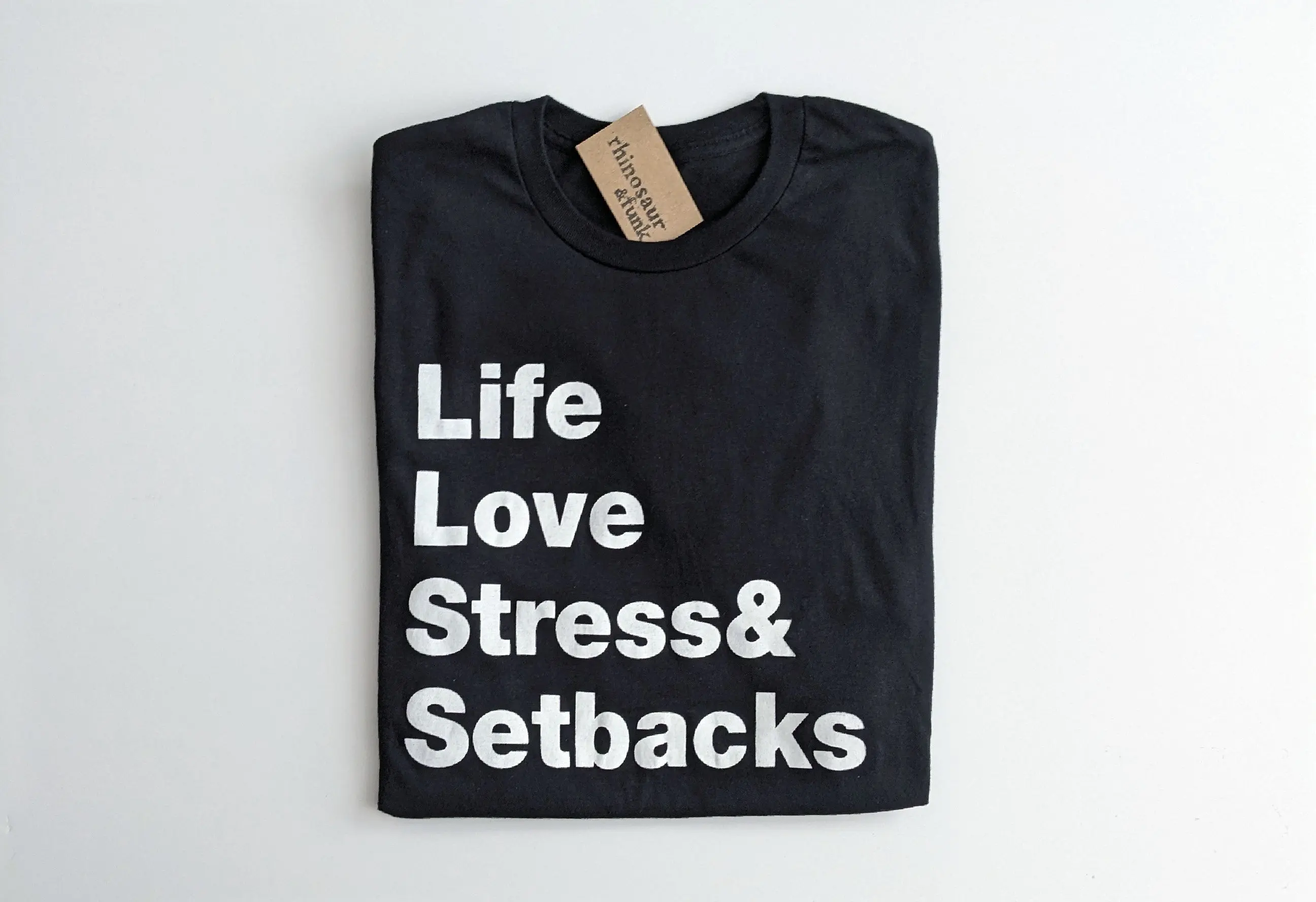 

Футболка Life Love Stress and Setbacks SweaT или