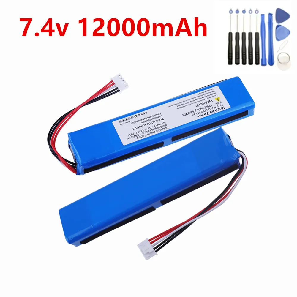 Original New 12000mAh 7.4v battery for JBL xtreme1 extreme Xtreme 1 GSP0931134 Batterie with tools 1-3pcs